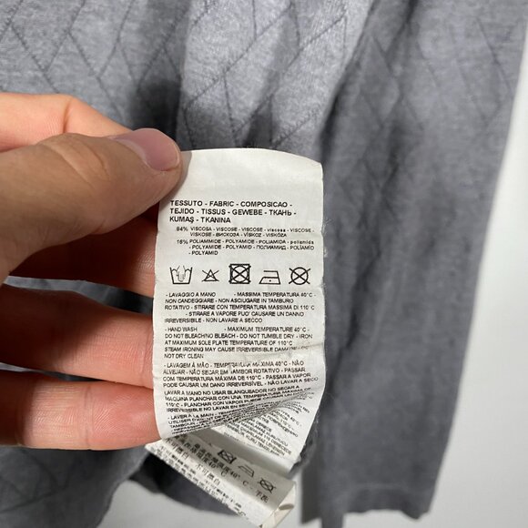 Armani Collezioni Viscose Blend Knit Crewneck Sweater Gray Size 50 / US Small - Picture 7 of 7